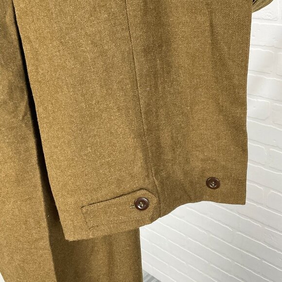 Carter Smith Co‎ Pants 11 Brown Cargo Wool Austrailian 1951 Military Deadstock - Picture 3 of 14